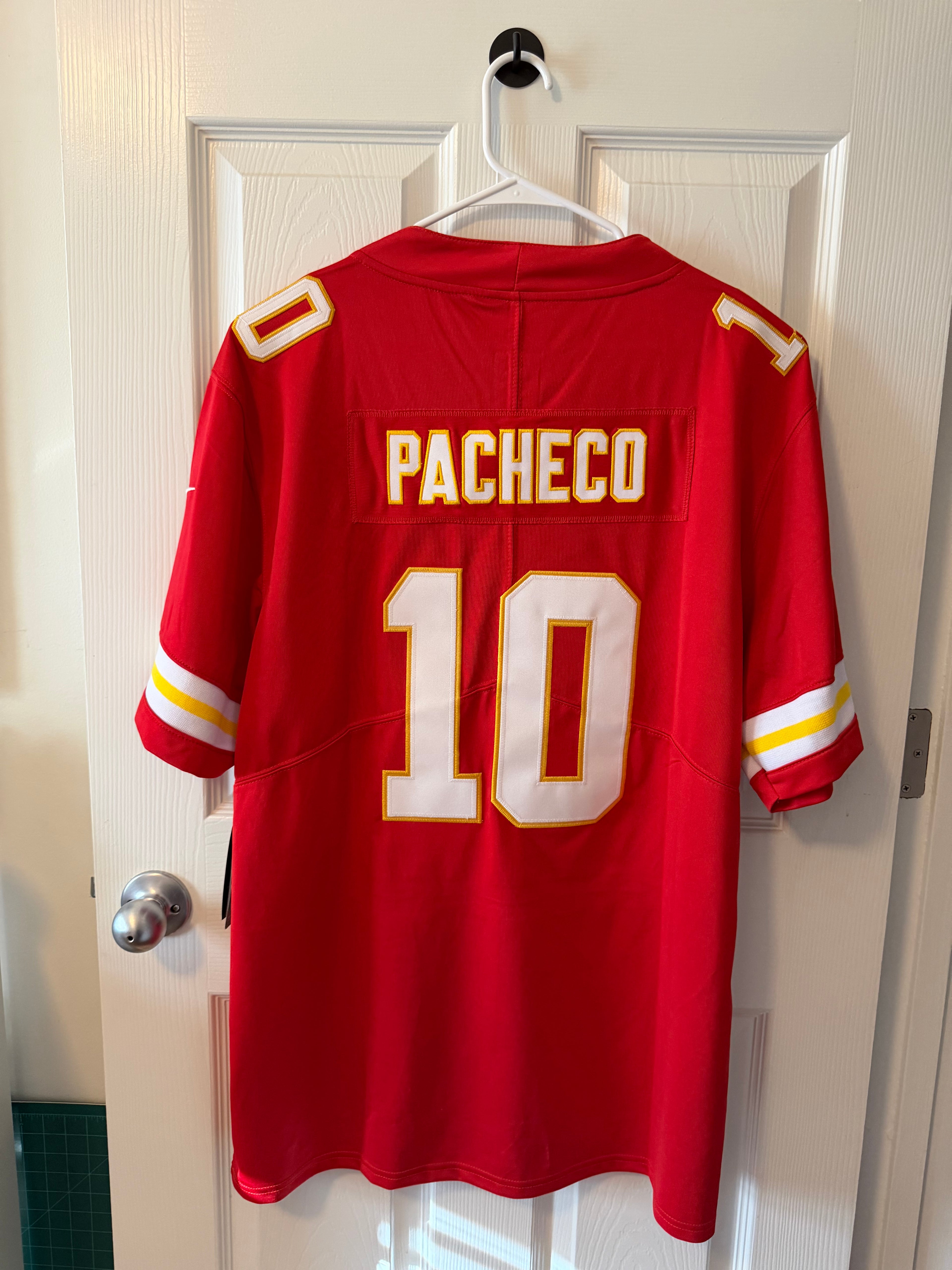 Kansas City Chiefs #10 Pacheco (Stitched/XL Adult) Jersey