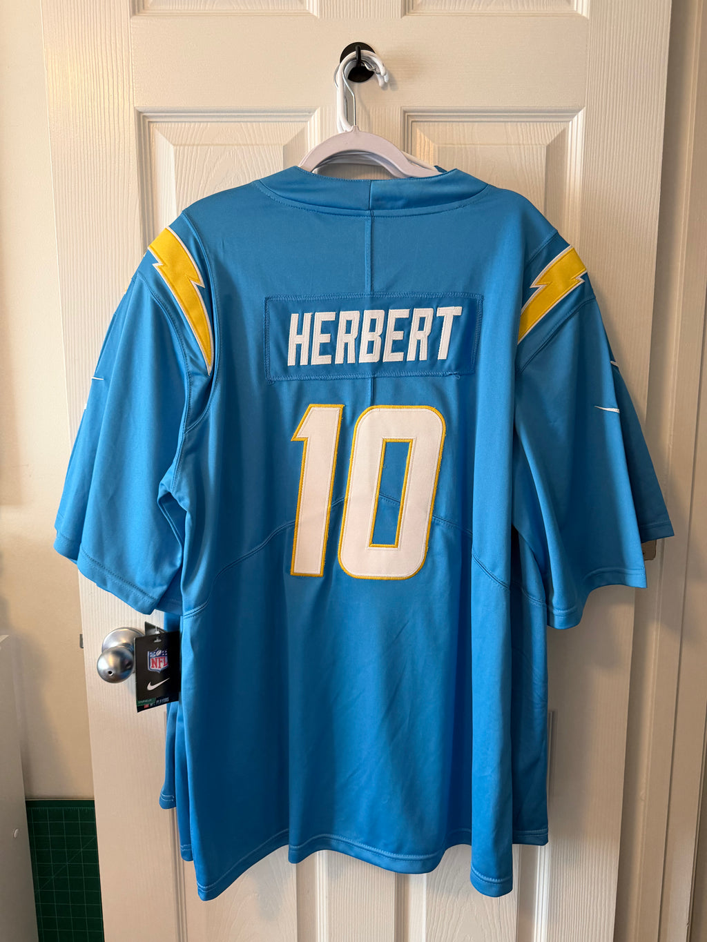 LA Chargers #18 Justin Herbert (Stitched/Adult) Jersey