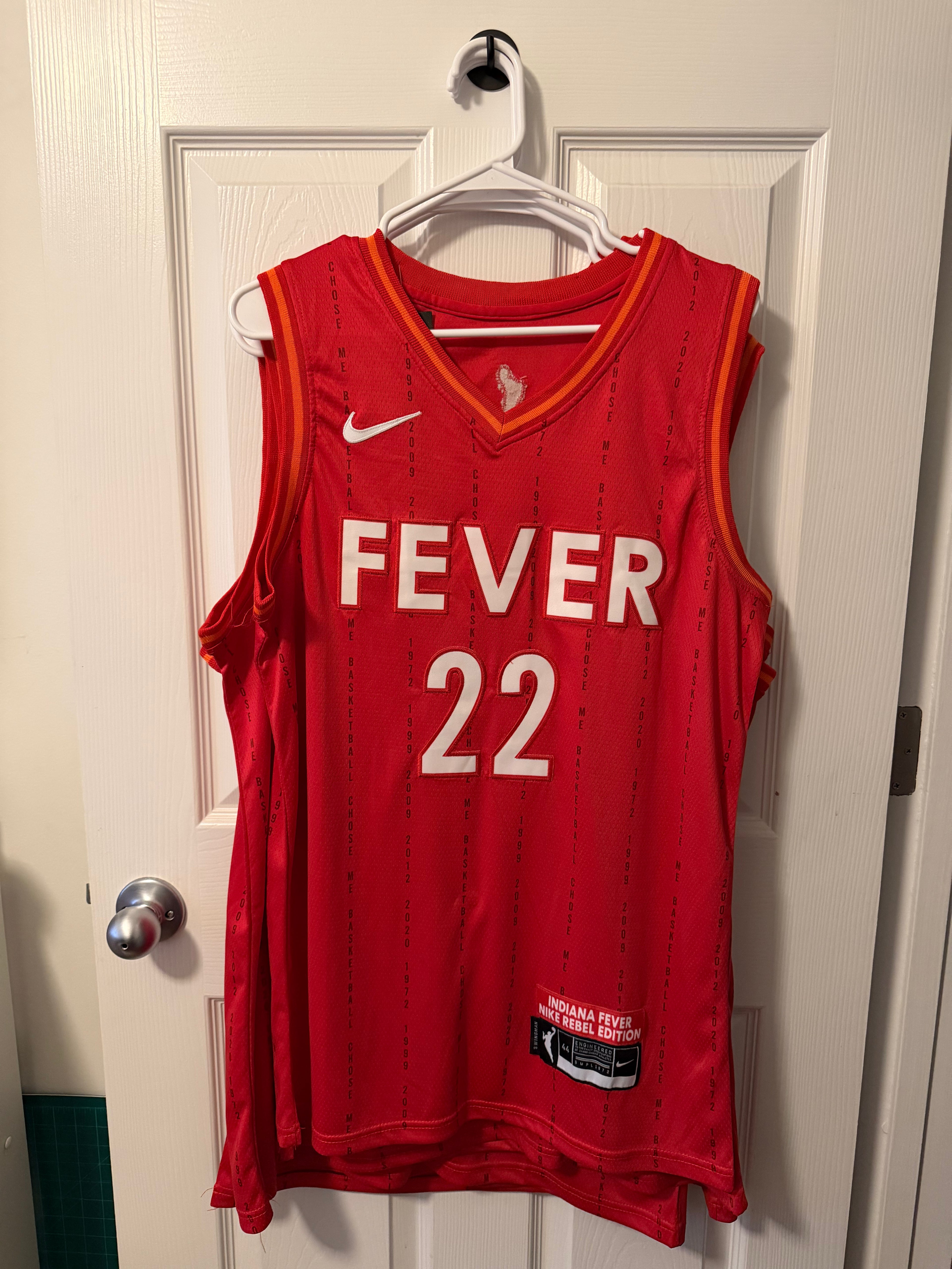 Indiana Fever #22 Caitlyn Clark (Stitched/Adult) Jersey