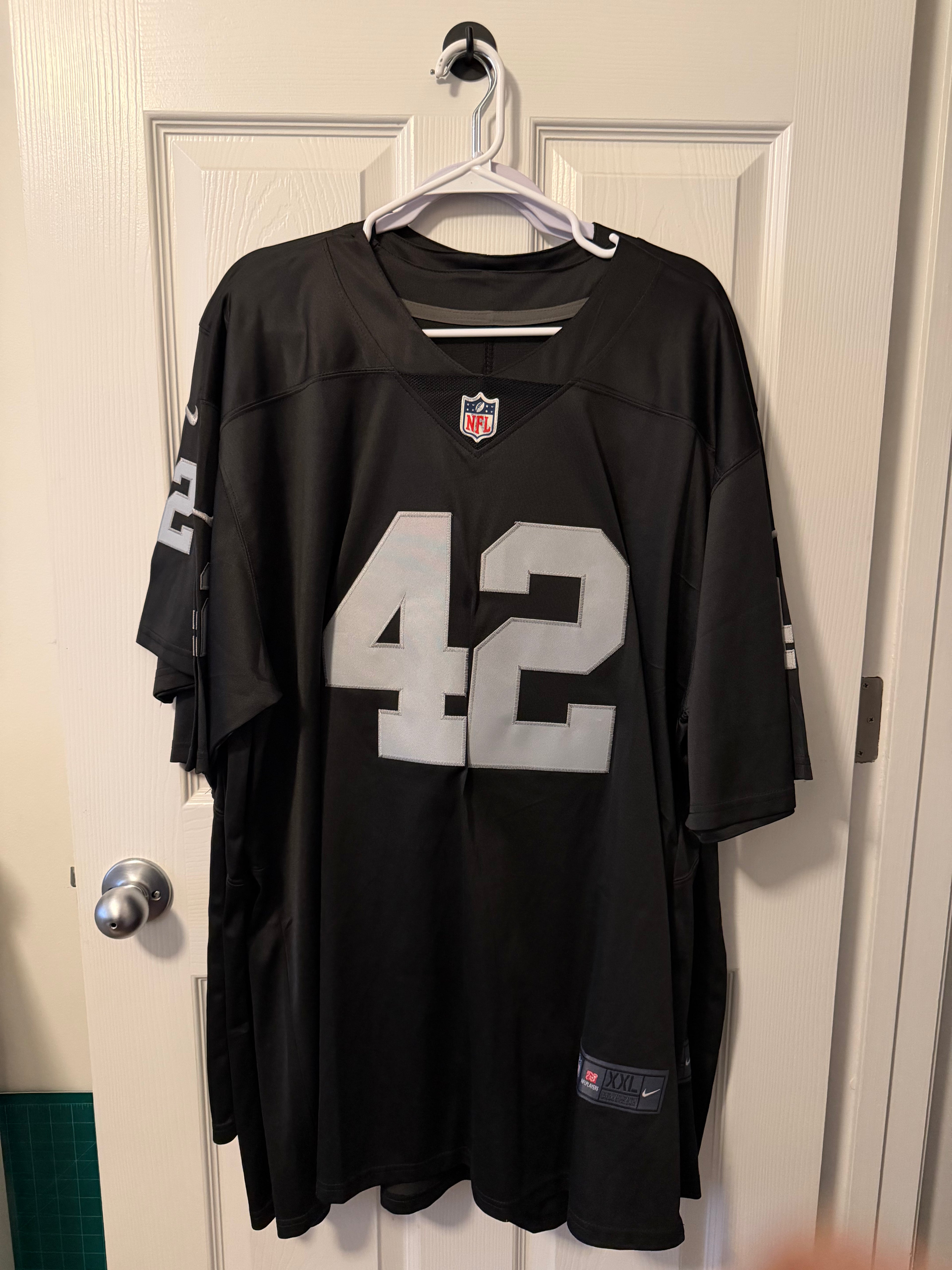 Vintage Oakland Raiders #42 Ronnie Lott (Stitched/Adult) Jersey