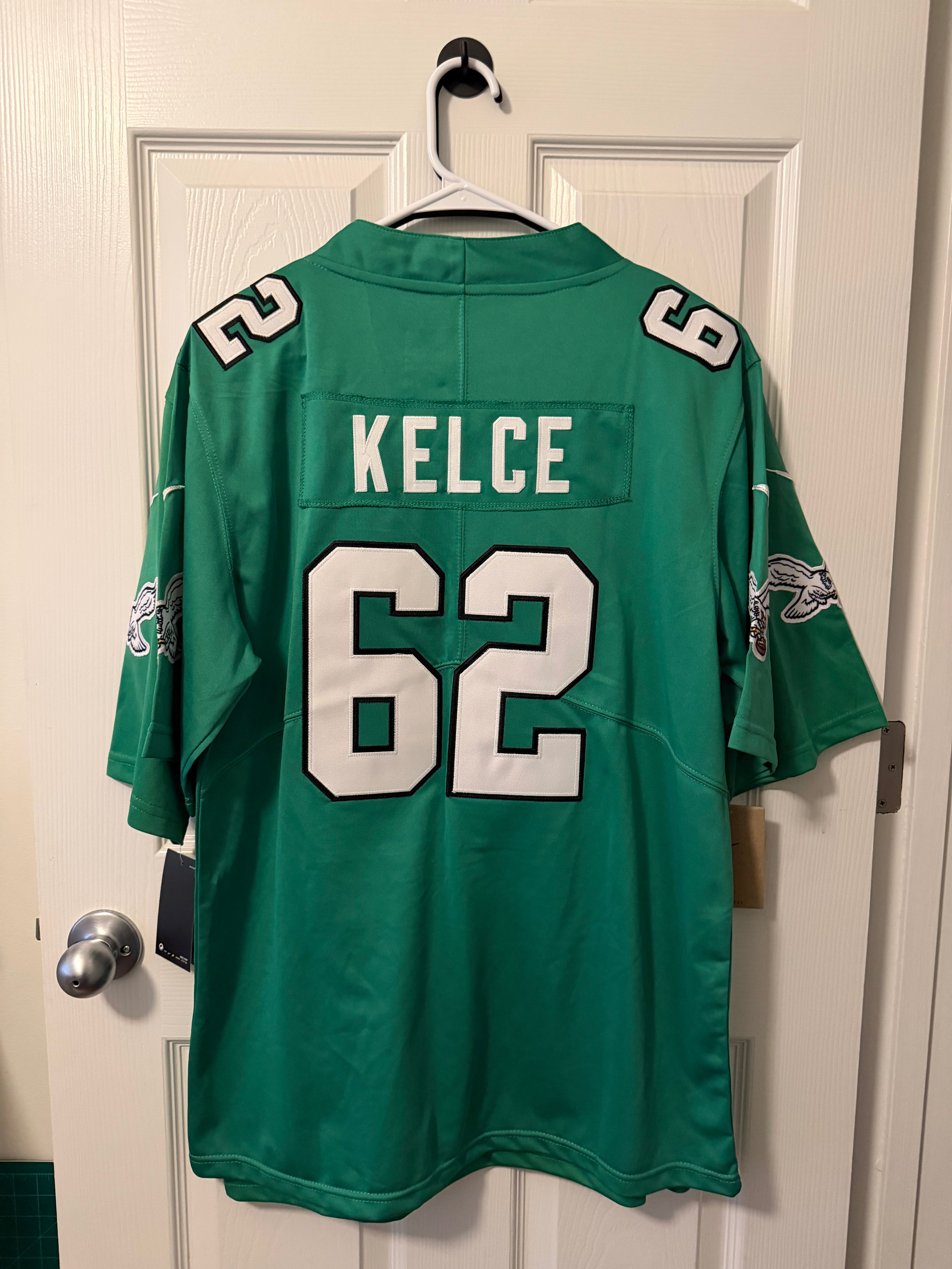 Vintage Philadelphia Eagles #62 Jason Kelce (Stitched/Adult) Jersey