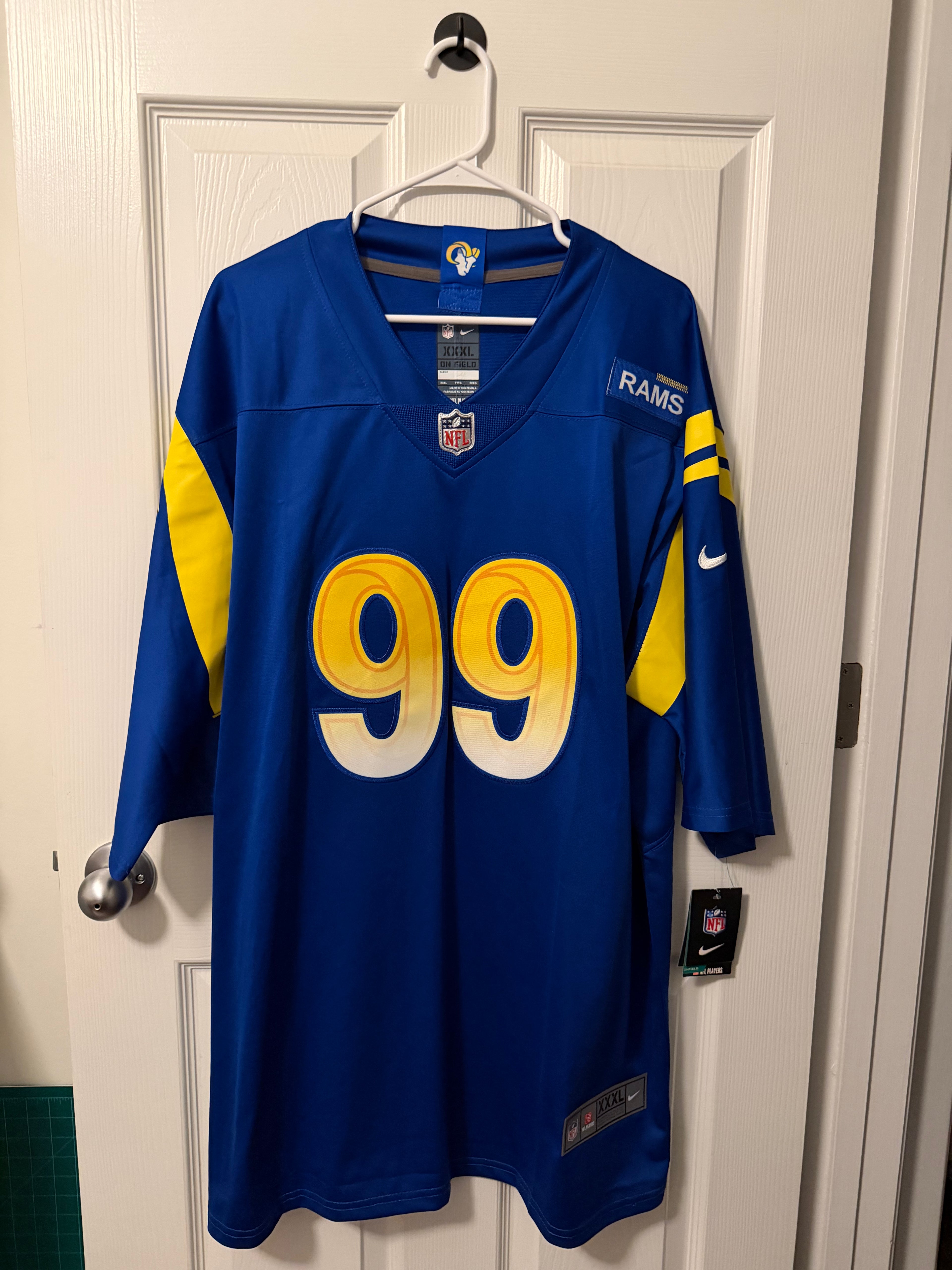 Vintage LA Rams #99 Aaron Donald (Stitched/Adult XXXL) Jersey